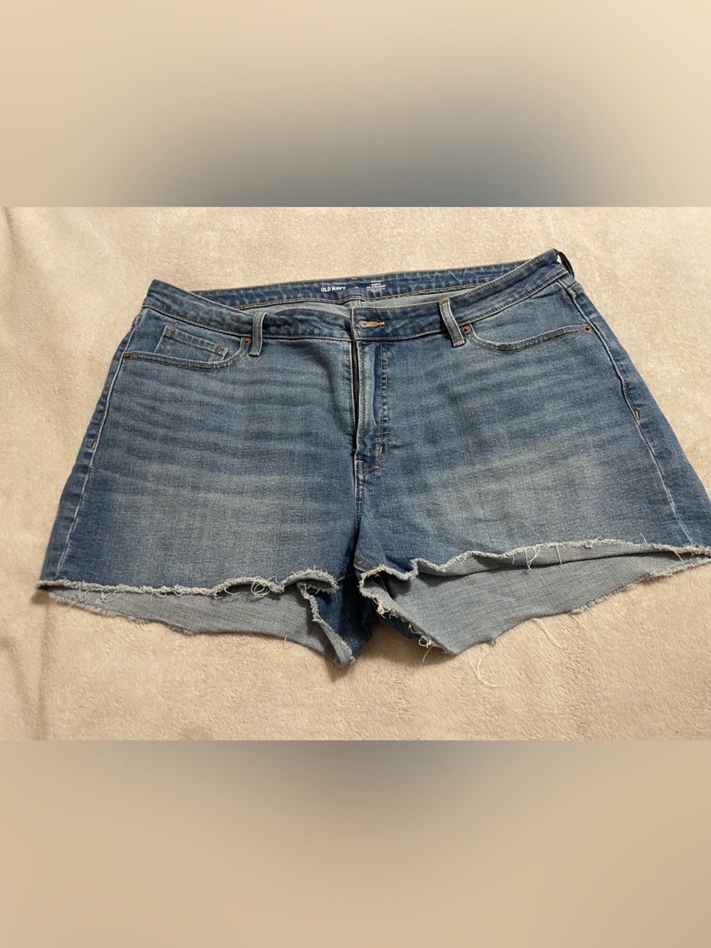 Old Navy High-Rise Blue Denim Cutoff Shorts - Women's size 18